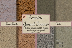Seamless Deep Dark Ground Textures Pack 4K - 8 Textures Product Image 1