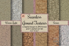 Seamless Warm Light Ground Textures Series 4K - 12 Textures Product Image 1