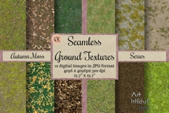 Seamless Autumn Moss Ground Textures Pack 4K - 12 Textures Product Image 1