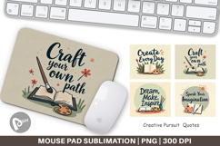 Mouse Pad Creative Pursuit Quotes Product Image 1