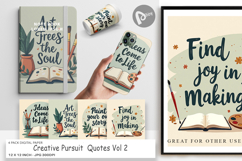 Digital Paper Creative Pursuit Quotes Product Image 1