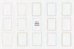 15 Watercolor Doodle Borders PNG | Whimsical border Product Image 2