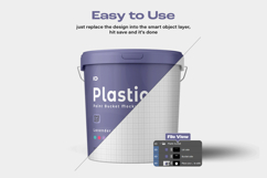 Plastic Paint Bucket Mockup Set Product Image 2