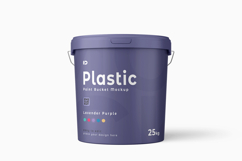 Plastic Paint Bucket Mockup Set Product Image 4
