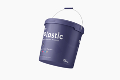 Plastic Paint Bucket Mockup Set Product Image 6