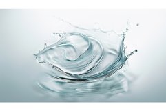Splash of Crystal Clear Water Backgrounds Product Image 2