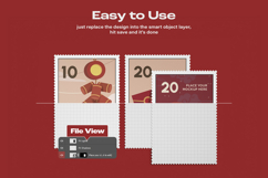 Postage Stamp Mockup Set Product Image 2