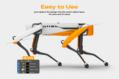 Four Legged Robot Mockup Set Product Image 2