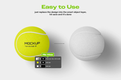Tennis Racket with Ball Mockup Set Product Image 2