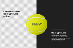 Tennis Racket with Ball Mockup Set Product Image 3