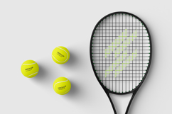 Tennis Racket with Ball Mockup Set Product Image 4
