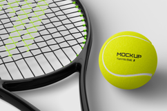 Tennis Racket with Ball Mockup Set Product Image 6