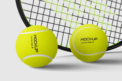 Tennis Racket with Ball Mockup Set Product Image 8