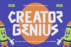 Creator Genius - Bold Sans Display Font Product Image 1