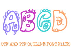 Creature Critters Font Hand Drawn Cartoon Comic Lettering Product Image 3