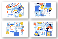 10 Credit Score Vector Illustration Product Image 2