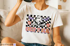 Retro Halloween Creep It Real SVG PNG T-shirt Design Product Image 2