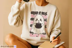 Retro Halloween Creep It Real SVG PNG T-shirt Design Product Image 4