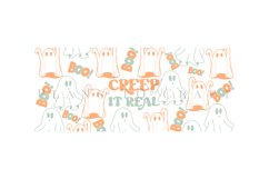 creep it real halloween libbey beer can glass full wrap svg presized template for 16oz and 20oz glass for Cricut Silhouette and sublimation