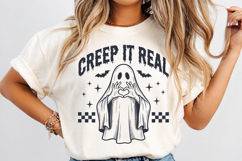 Creep It Real Halloween Ghosts SVG PNG Spooky Season Shirt Product Image 2