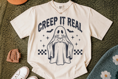 Creep It Real Halloween Ghosts SVG PNG Spooky Season Shirt Product Image 3