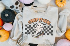 Creep it Real Sublimation Design Preview on Sweater