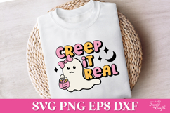 Creep It Real Cute Halloween Ghost SVG Product Image 2