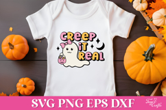 Creep It Real Cute Halloween Ghost SVG Product Image 5