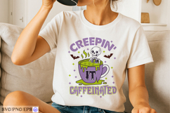 Halloween Coffee Hand-drawn SVG PNG T-shirt Design Product Image 2