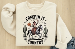 Creepin It Country PNG, Vintage Halloween Cowboy Product Image 6