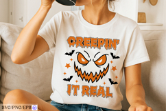Creepin' It Real Halloween SVG PNG T-shirt Design Product Image 2