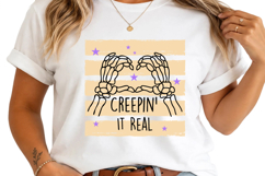Creepin It Real Stripes PNG | Halloween Sublimation PNG Product Image 2