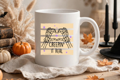 Creepin It Real Stripes PNG | Halloween Sublimation PNG Product Image 4