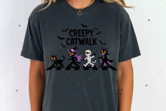 Creepy Catwalk PNG, Halloween Cat PNG, Funny Halloween PNG Product Image 7
