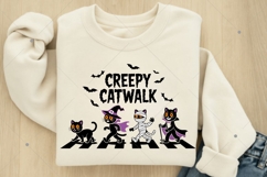 Creepy Catwalk PNG, Halloween Cat PNG, Funny Halloween PNG Product Image 8