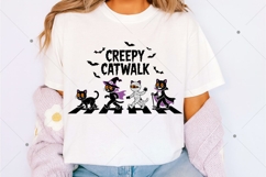 Creepy Catwalk PNG, Halloween Cat PNG, Funny Halloween PNG Product Image 2