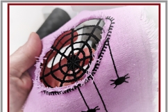 Creepy Chic FSL Spider Web Patch Machine Embroidery Design Product Image 2