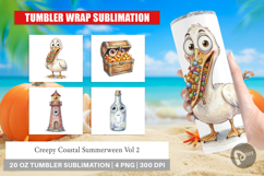 Creepy Coastal Summerween Tumbler Product Image 1