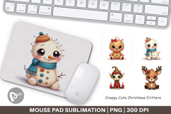 Creepy Cute Christmas Mouse Pad Product Image 1