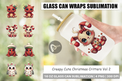 Creepy Cute Christmas Glass Can Product Image 1