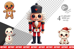 Creepy Cute Christmas Clipart Product Image 1
