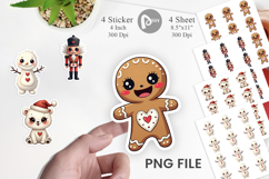 Creepy Cute Christmas Sticker Product Image 1