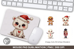 Creepy Cute Christmas Mouse Pad Product Image 1