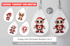 Creepy Cute Christmas Earring Product Image 1