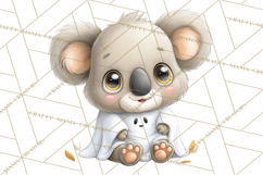 Creepy Cute Halloween Animals PNG, Kawaii Spooky Animals Product Image 2