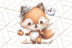 Creepy Cute Halloween Animals PNG, Kawaii Spooky Animals Product Image 3