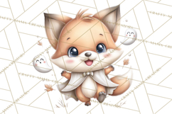 Creepy Cute Halloween Animals PNG, Kawaii Spooky Animals Product Image 4