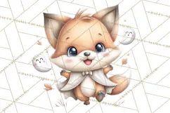Creepy Cute Halloween Animals PNG, Kawaii Spooky Animals Product Image 4