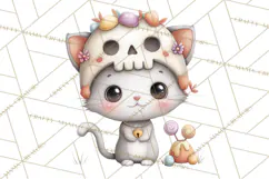 Creepy Cute Halloween Animals PNG, Kawaii Spooky Animals Product Image 2