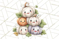 Creepy Cute Halloween Animals PNG, Kawaii Spooky Animals Product Image 4